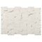 Msi Statuario Celano Picket 14 In. X 9.5 In. X 6 Mm Glass Mesh-Mounted Mosaic Tile, 15PK ZOR-MD-0314 - alternate 1